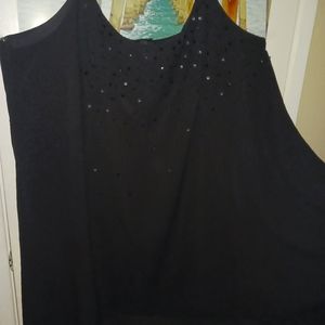 Torrid black Chiffon sequin dress